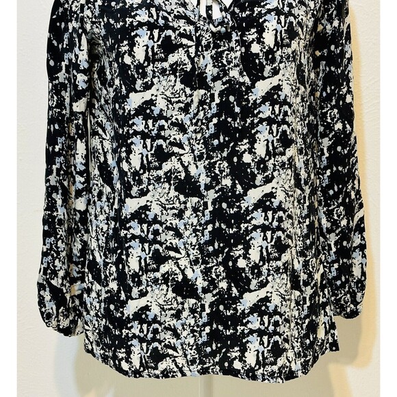 Anthropologie Size S Colorful Tolani Silk Blouse Boho Art to Wear Office - Picture 3 of 10